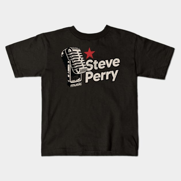 Steve Perry / Vintage Kids T-Shirt by graptail